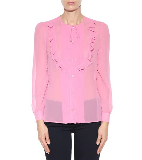 miu miu silk blouse|farfetch miu shirts.